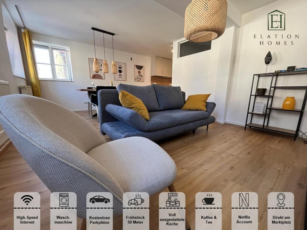 Traumhafte Business & Relax Wohnung Direkt Im Stadtkern Oettingens By Elation Homes Oettingen in Bayern Exteriér fotografie